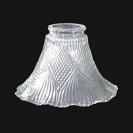 Vtg Art Deco Nouveau Glass Lamp Shade Tulip Frost Pendant Sconce 2 1/4" HAVE 3 