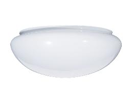 9 1/2" White Glass Dome Shade