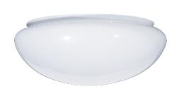 11 1/2" White Glass Dome Shade