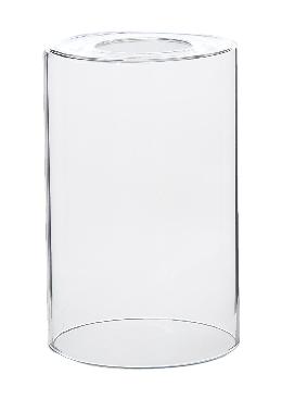 Clear Glass, Cylinder Shape Pendant Lamp Shade, 5 1/2-inch Tall with 1-5/8-Inch Fitter Opening
