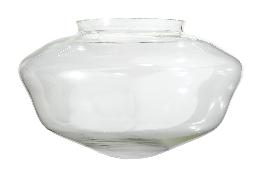 Imported Clear Glass Schoolhouse Pendant Shades - Choice of Fitter and Diameter 