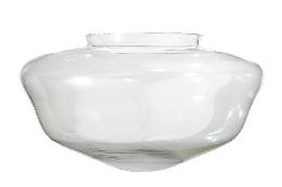 Imported Clear Glass Schoolhouse Pendant Shades - Choice of Fitter and Diameter 