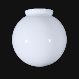 U.S.A Made 6" Dia. Opal Glass Pendant Lamp Shades, 3-1/4" fitter