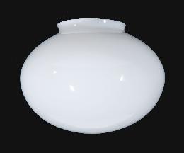 8" Oval Shaped Opal Glass Modern Shade