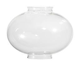 9-3/4" dia. Clear Glass (large) Onion Lantern Shade, 4" fitter each end