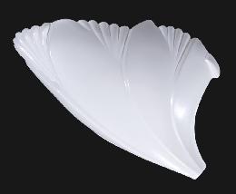 Satin White "Batwing" Slip Shade for Markel Batwing Princess Fixture