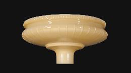 13 3/4" Embossed Nu-Gold Torchiere Shade