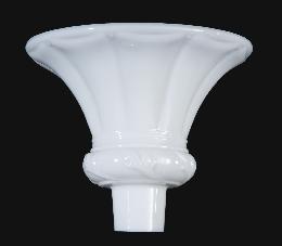 12 1/2" Embossed Opal Torchiere Shade