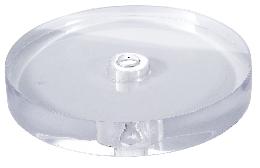 Counter Sunk Clear Acrylic Round Lamp Base, Choice of Diameter