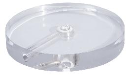 Clear Acrylic, Round Lamp Bases