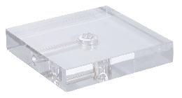 Clear Acrylic Square Lamp Bases w/Wire Way