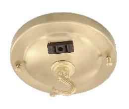 Brass Plated Canopy w/Electrical Outlet and Hardware 