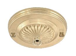 Embossed, Solid Brass Canopy with Hardware Kit, Your Choice of Finish
