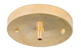 5 1/8" Brass Pendant Canopy Kit with Metal Cord Grip Bushing - Unfinished Brass 