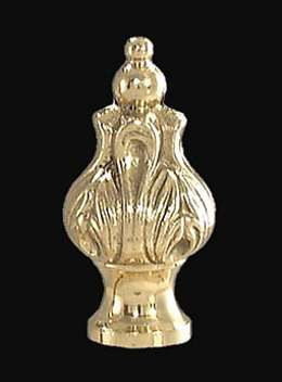 2" Antique Style Brass Finial