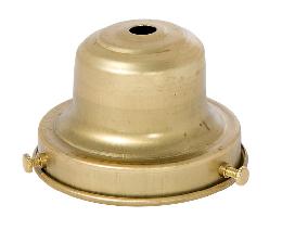 3-1/4" Fitter Unfinished Brass Lamp Shade Holder, Slips 1/8IP