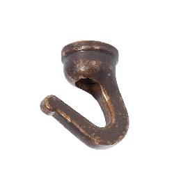 Antique Bronze Modern Cast Brass Hook, 1/8F