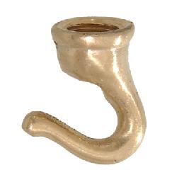 Small, 1" Cast Brass Lamp Hook
