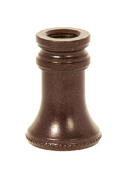 1-1/4" Tall Antique Bronze Finish Brass Spindle, 1/8F