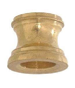11/16" Tall Unfinished Brass Lamp Neck, 1/8F