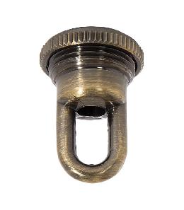 1 3/8" Cast Brass Hanging Lamp Hook { SOLID BRASS } w/ Wire Way 1/4 IPS ~#GB145