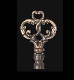 Victorian Style Cast Brass Lamp Finial
