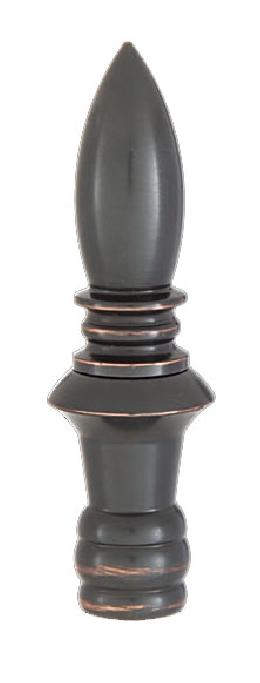 Spire Design, Solid Brass Finial, Oiled Bronze Finish
