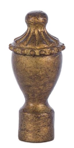 Antique Brass Finish Resin Lamp Spindal Finial