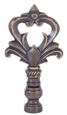 Antique Brass Finish Decorative Lamp Finial