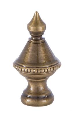 Antique Brass Turned Lamp Finial