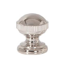 7/8 Inches Height Polished Nickel Finish Solid Brass Knurled Ball Finial