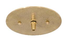 Flat Disk Style Die Cast Brass Canopy w/ Mounting Hardware, Choice of Diameter