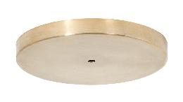 Unfinished Spun Brass Disk Shaped Canopy, Choice of Diameter