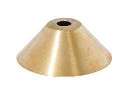 15/16" Tall Cone Shaped Unfinished Brass Stamped Brass Cup