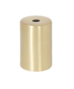 2-1/2" Tall Steel Lamp Socket Cup, Brass Plated, 1/8IP