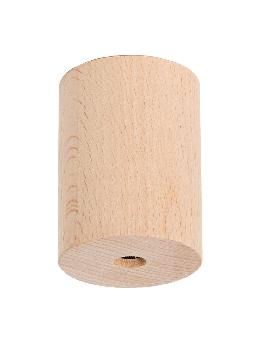 2-5/8" Tall Unfinished Beech Wood Socket Cover, 1/8IP Slip 