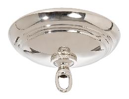 Nickel Finish Solid Spun Brass Dome Shaped Canopy Kit