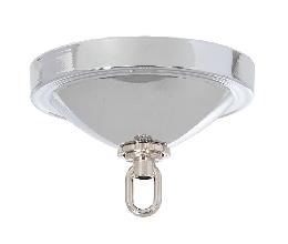 Chrome Plated Steel Ceiling Canopy w/Screw Collar Hardware Kit