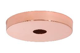 5-1/8" Dia. Polished Copper Steel Canopy, Rolled Bottom Edge