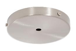 4 7/8" Diameter Satin Nickel Finish Side Mounting Steel Canopy with Hardware Set