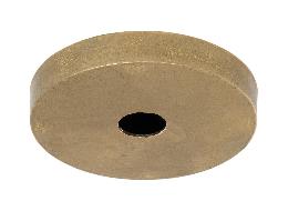 5" Diameter Heavy Die Cast Brass Round Canopy, No Bar Holes 