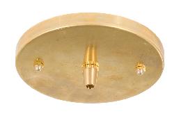 5-1/4" Unfinished Brass Ceiling Canopy and Mounting Hardware Kit 
