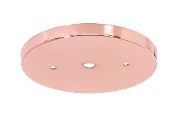 5-1/4" Diameter Polished Copper Finish Steel Canopy, 1/8 IP