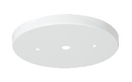 5-1/4" Diameter White Finish Steel Canopy, 1/8 IP