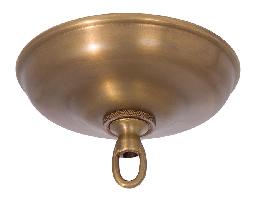 Brass Ceiling Canopy & Mounting Kit with Top Quality Hardware, 5-1/2" dia., Antique Brass Finish 