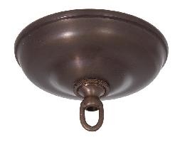 Brass Ceiling Canopy & Mounting Kit with Top Quality Hardware, 5-1/2" dia., Antique Bronze Finish 