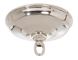 Brass Ceiling Canopy & Mounting Kit with Top Quality Hardware, 5-1/2" dia., Nickel Plated Finish 