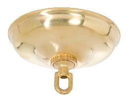 Unfinished Brass Lighting Canopy & Hardware Kit with Top Quality Hardware, 5-1/2" dia. 
