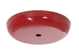 5-1/2" Diameter Glossy Red Finish Steel Ceiling Canopy, 1/8IP Slip