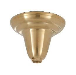 Unfinished Brass Fixture Canopy, 5 1/4" dia.